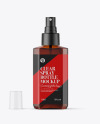 Amber Spray Bottle Mockup