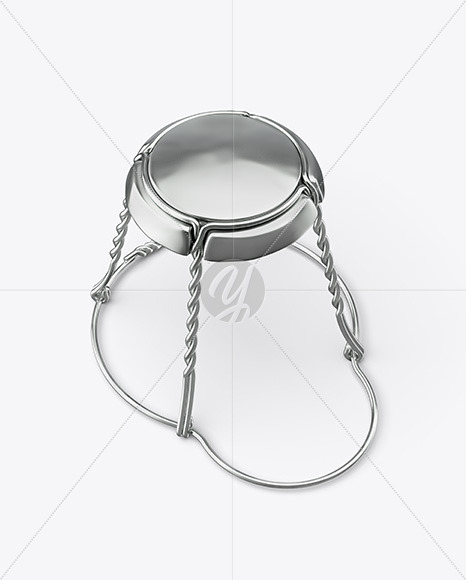 Metallic Champagne Muselet Mockup