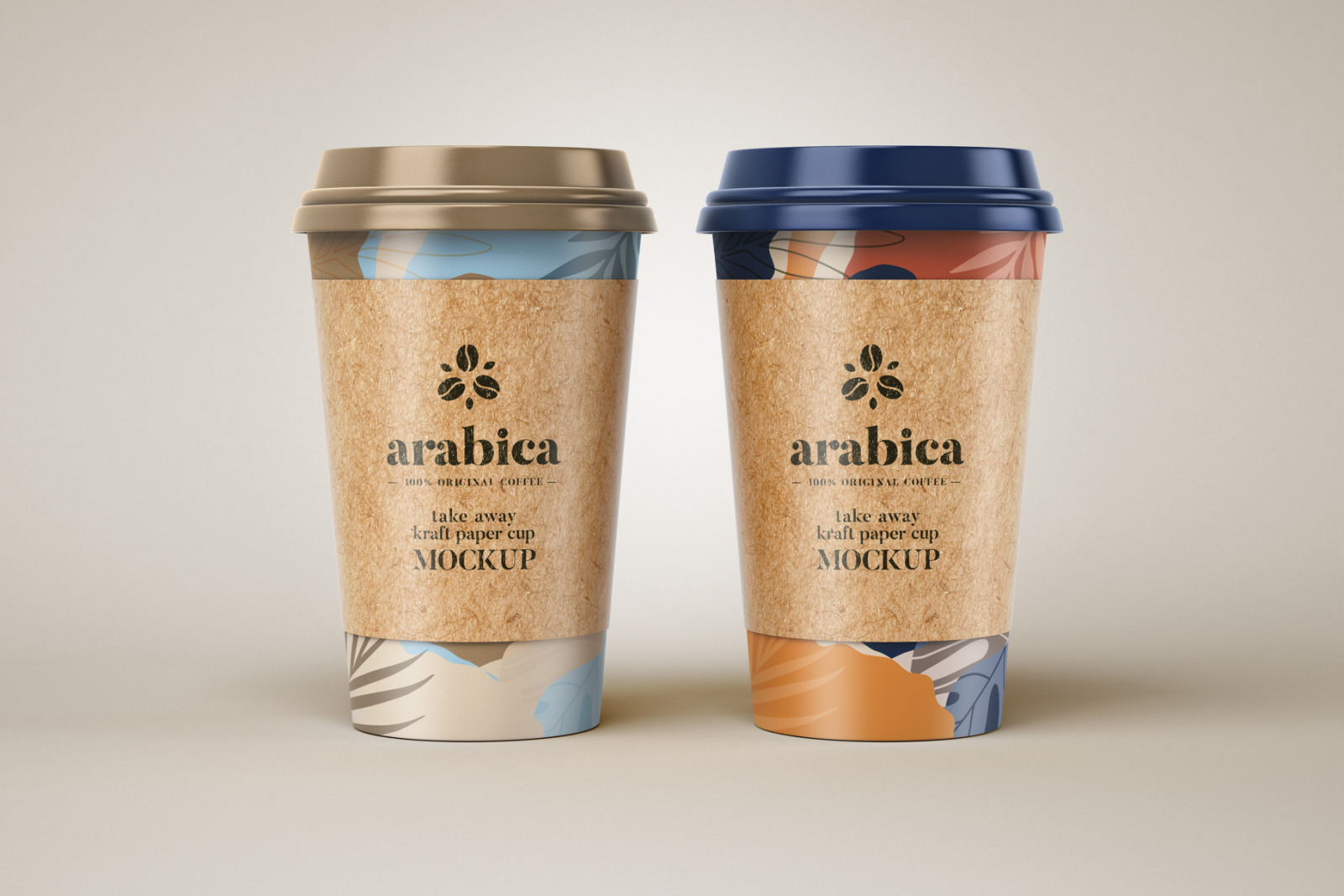 Take Away Paper Coffee Cup Mockup Set