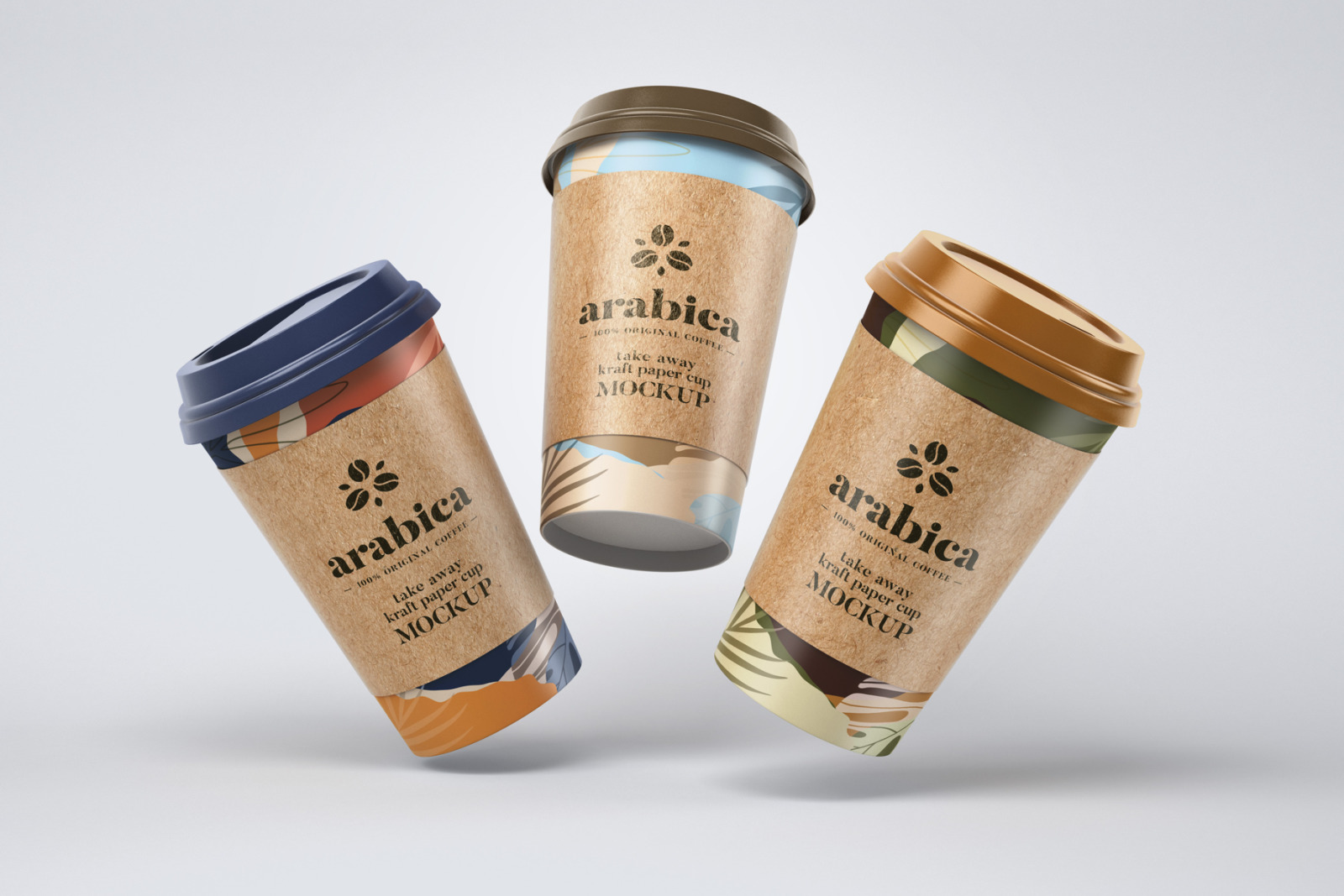 Take Away Paper Coffee Cup Mockup Set Take Away Paper Coffee Cup Mockup Set
