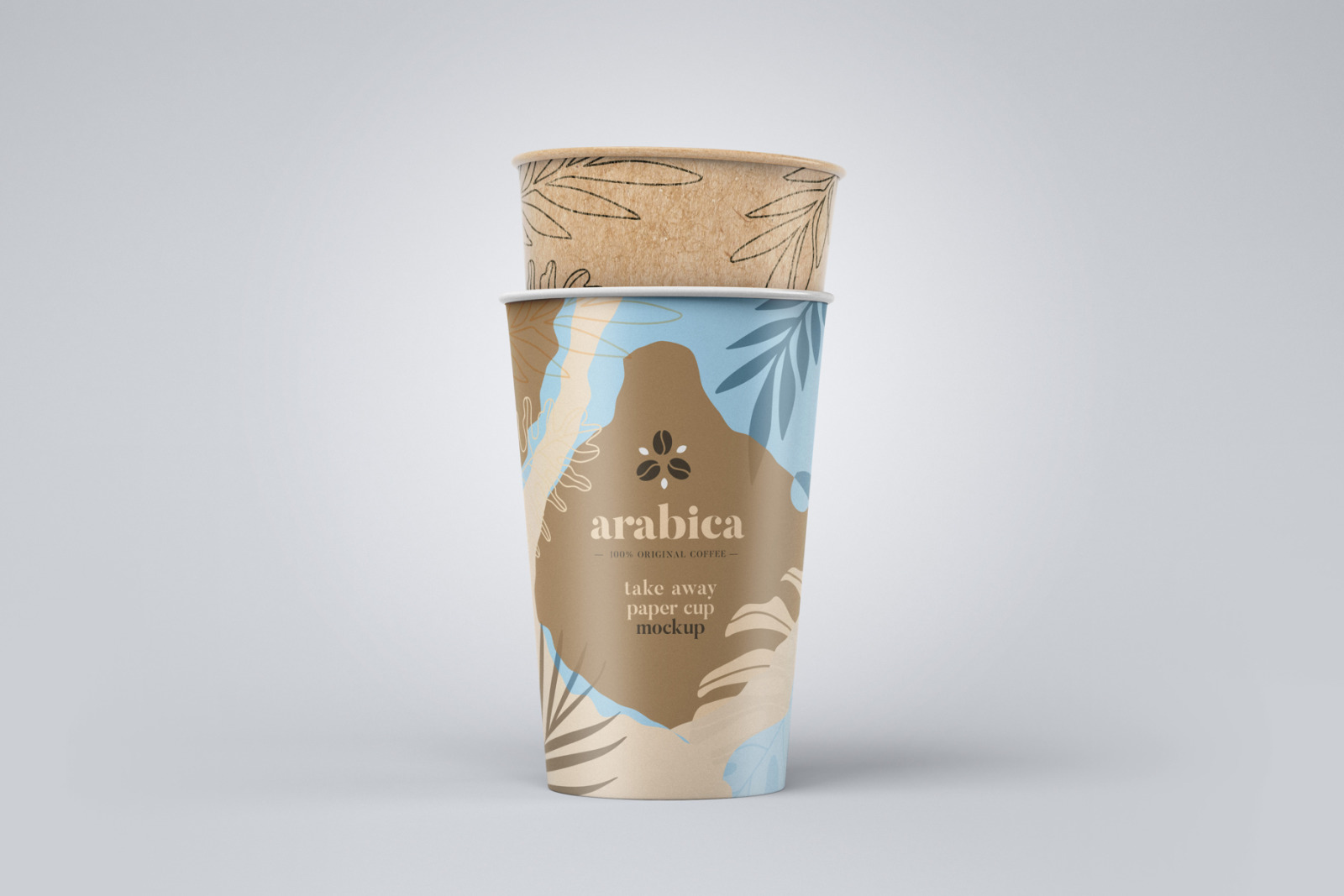 Take Away Paper Coffee Cup Mockup Set