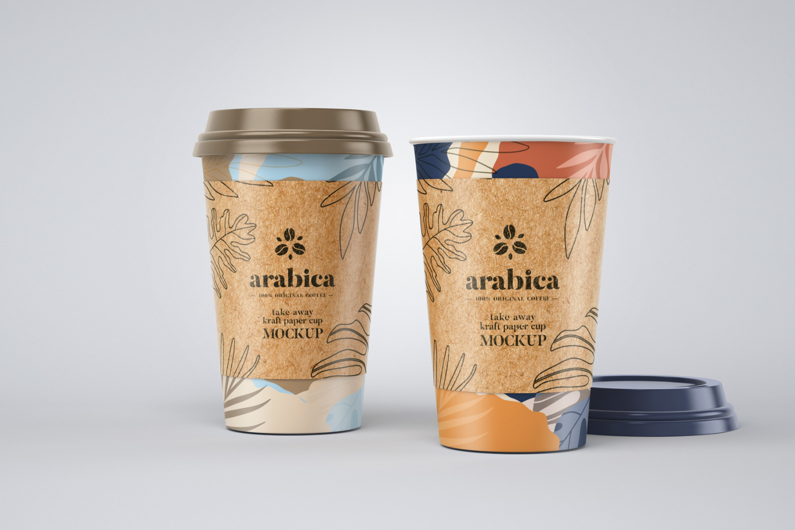 Take Away Paper Coffee Cup Mockup Set