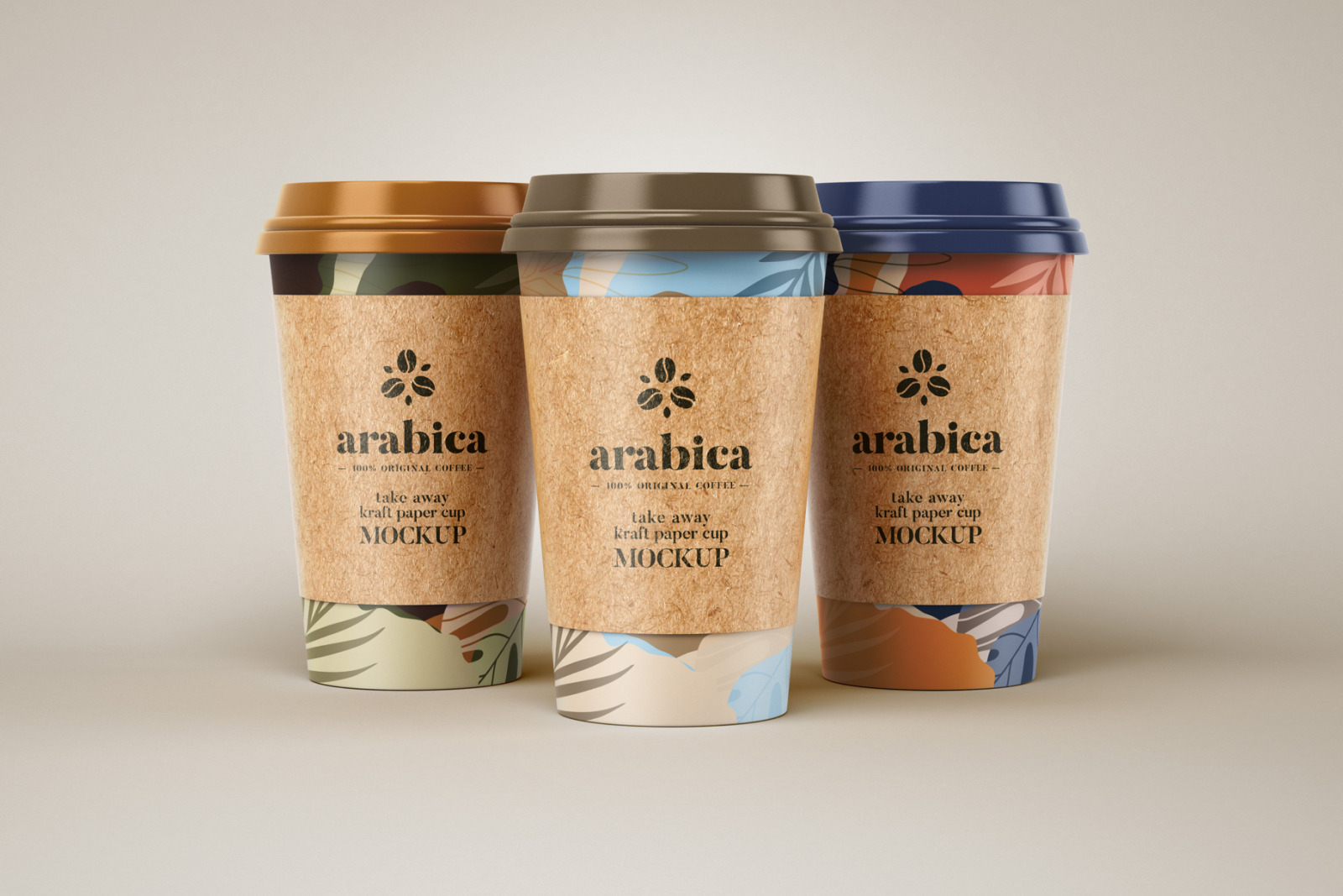 Take Away Paper Coffee Cup Mockup Set