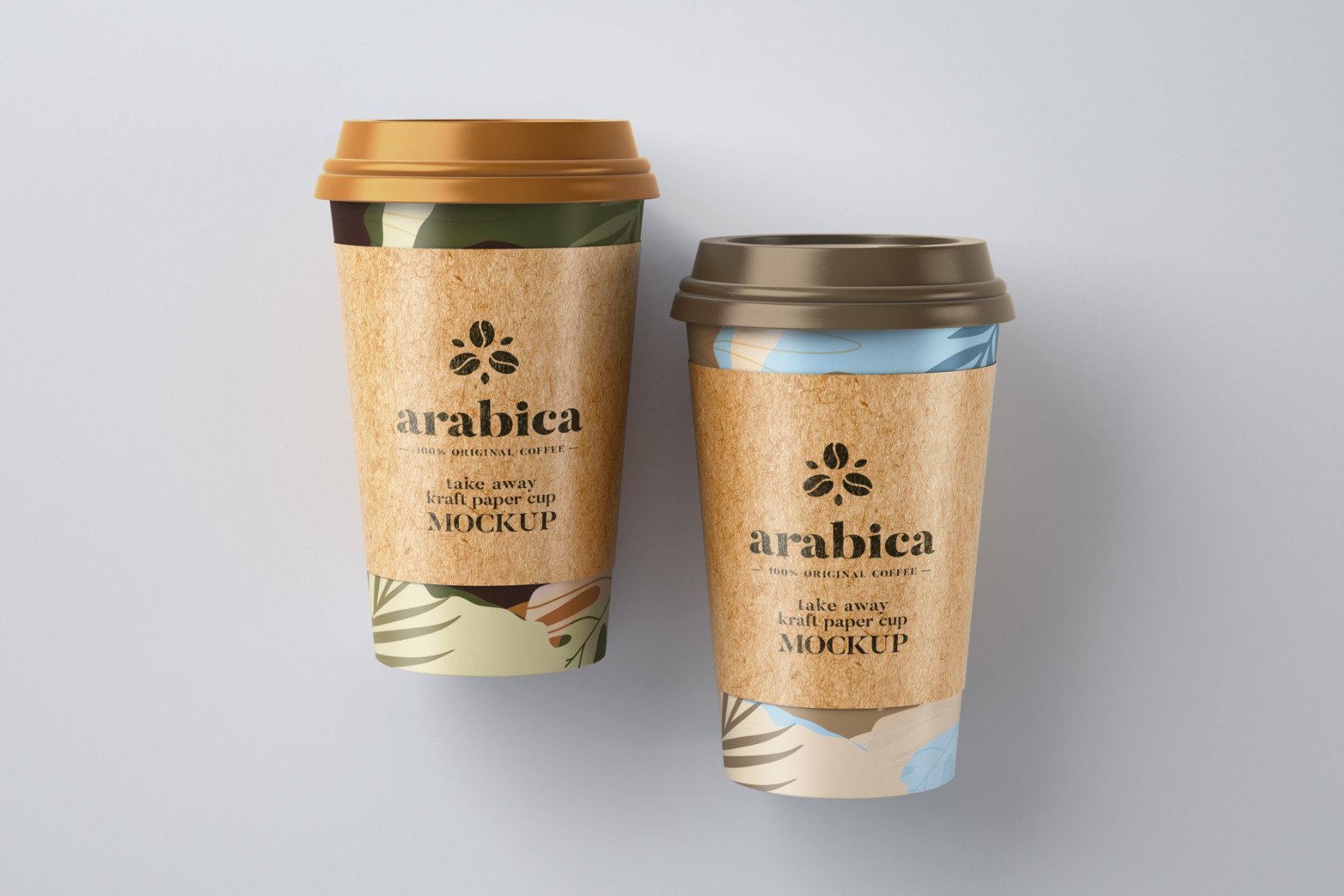 Take Away Paper Coffee Cup Mockup Set Take Away Paper Coffee Cup Mockup Set