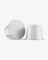 Two Coffee Capsules Mockup