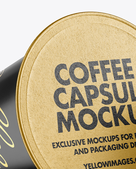 Two Coffee Capsules Mockup