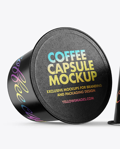 Two Coffee Capsules Mockup