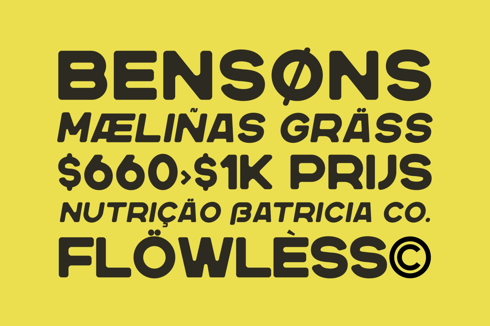 Nersans - Vintage Font