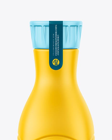 Matte Juice Bottle Mockup - Front View