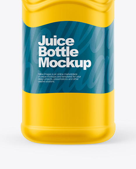 Matte Juice Bottle Mockup - Front View