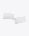 Two Paper Business Cards Mockup