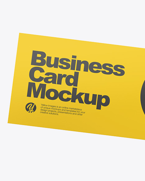 Two Paper Business Cards Mockup