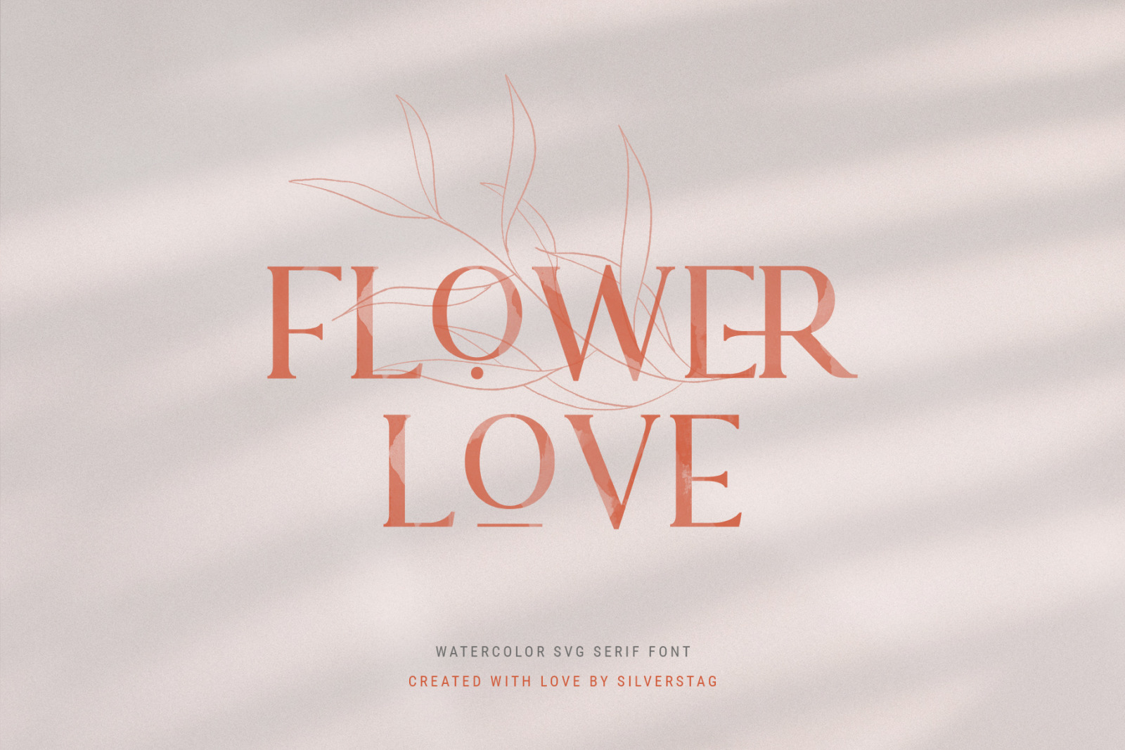 Lovers SVG Serif Font &amp; Extras