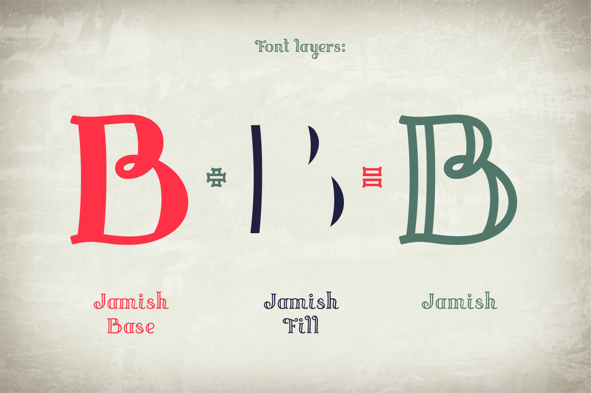 Jamish Font & Mockup Jamish Font & Mockup