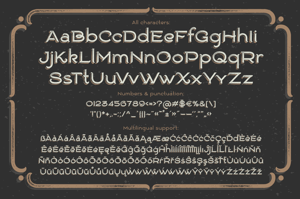 Ranch vintage font &amp; illustrations