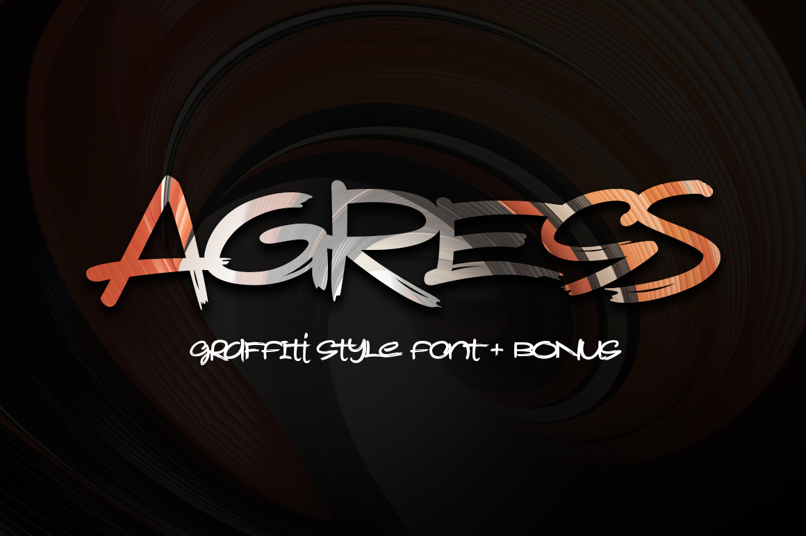 Agress Font + Bonus Agress Font + Bonus