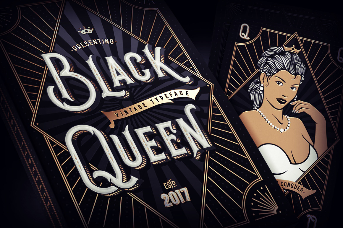 Black Queen font + bonus graphics Black Queen font + bonus graphics