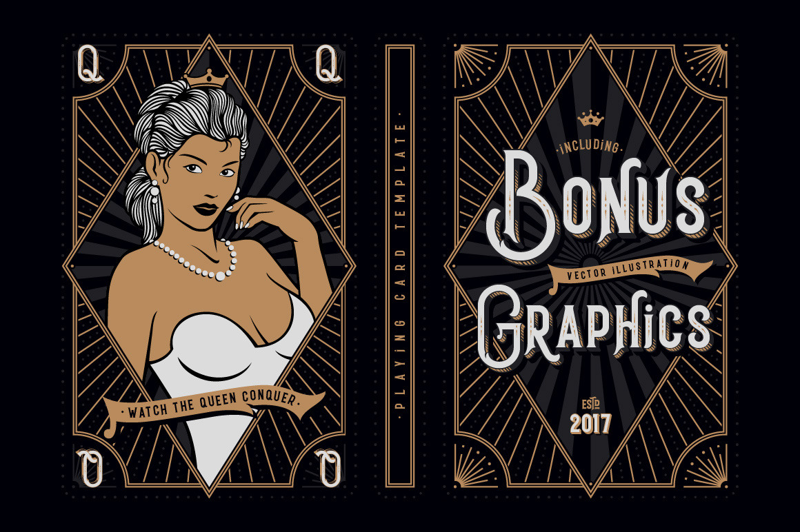 Black Queen font + bonus graphics