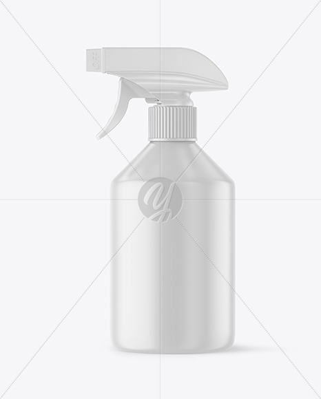 Matte Spray Bottle Mockup