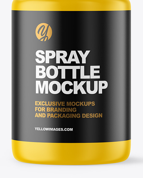 Matte Spray Bottle Mockup