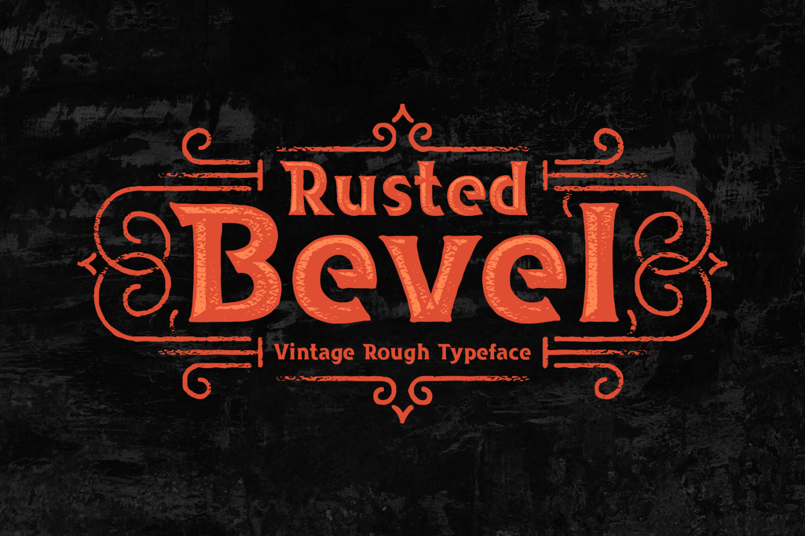 Rusted Bevel Typeface Rusted Bevel Typeface