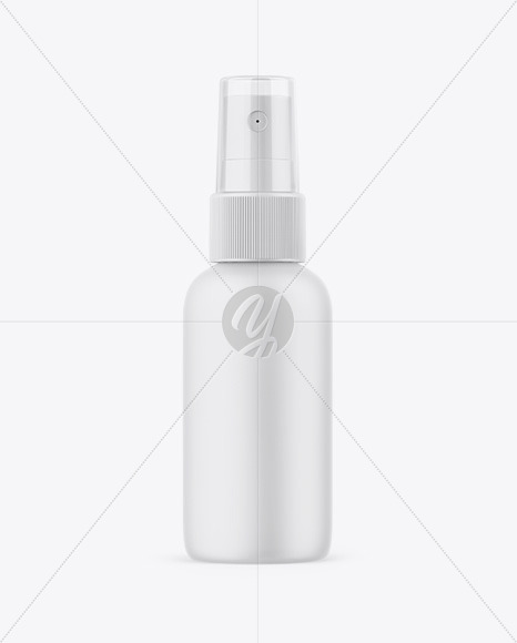 Matte Spray Bottle Mockup