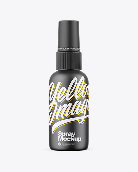 Matte Spray Bottle Mockup