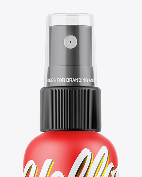 Matte Spray Bottle Mockup