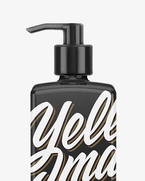 Glossy Square Bottle With Pump Glossy Square Bottle With Pump