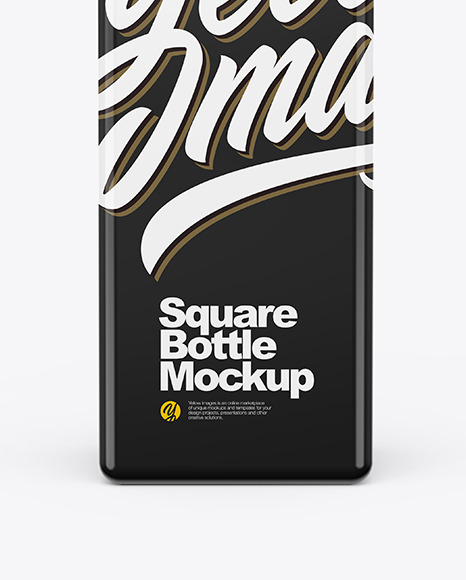 Glossy Square Bottle With Pump