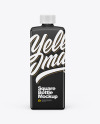 Glossy Square Bottle Mockup