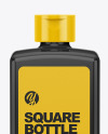 Glossy Square Bottle Mockup