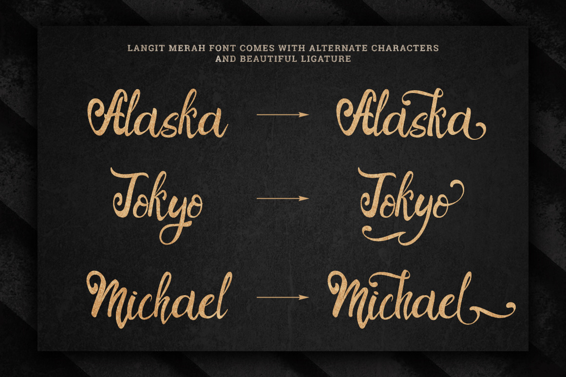 Langit Merah Handwritten Font Langit Merah Handwritten Font