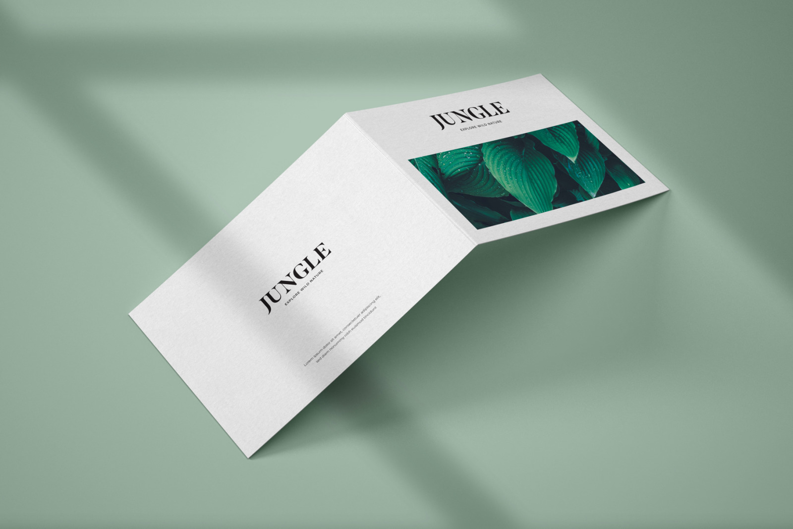 Horizontal Bifold Brochure Mockup Set