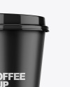 Matte Coffee Cup Mockup
