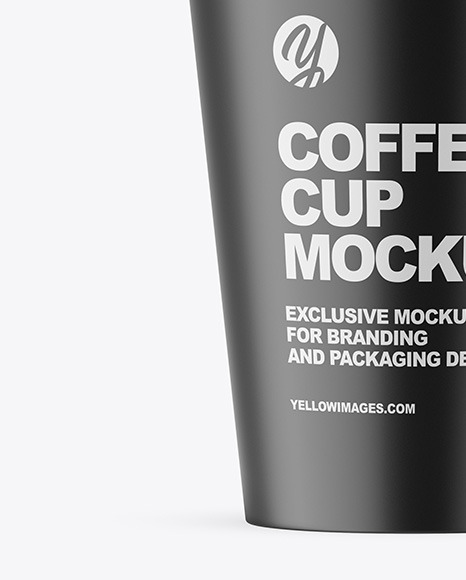 Matte Coffee Cup Mockup