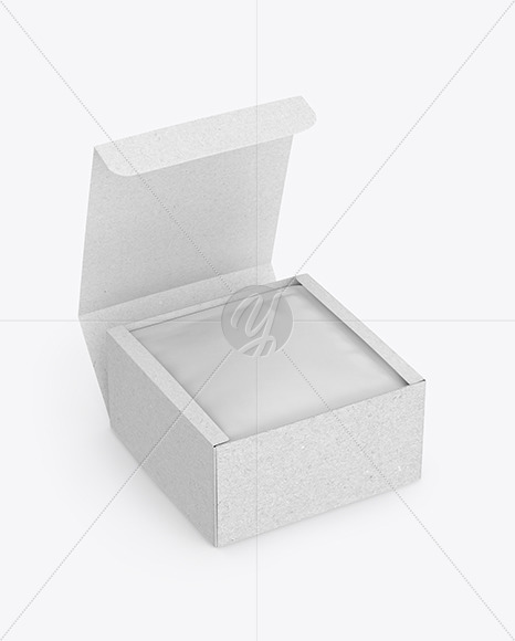 Kraft Box with Matte Sachet Mockup