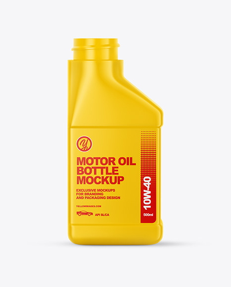 Motor Oil Bottle Mockup