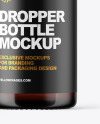 Amber Dropper Bottle Mockup