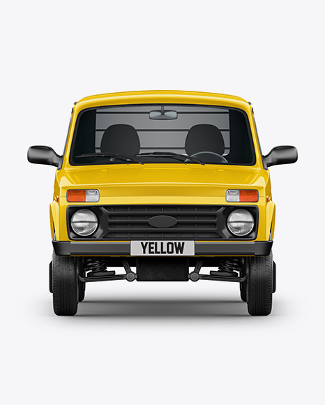 Pickup Truck Mockup - Front View