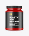 Matte Plastic Jar Mockup