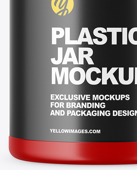 Matte Plastic Jar Mockup Matte Plastic Jar Mockup