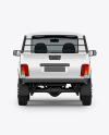 Pickup Truck Mockup - Back View