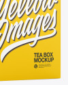 Tea Box Mockup - Half Side View