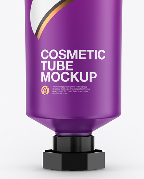Matte Cosmetic Tube Mockup