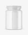 Glossy Plastic Jar Mockup