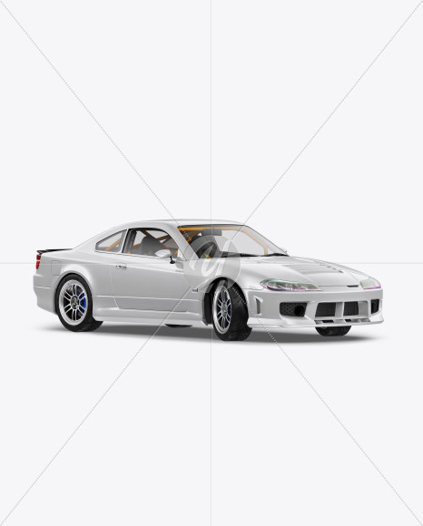 Sport Car Mockup -Half Side View