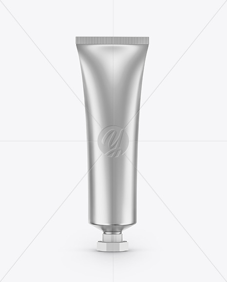 Metallic Cosmetic Tube Mockup