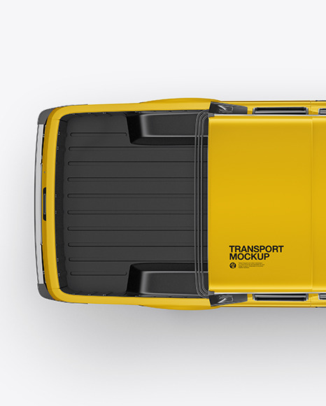 Pickup Truck Mockup - Top View