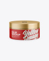 Matte Lip Balm Jar Mockup